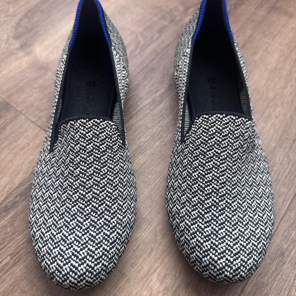 Rothy's Black and White Loafers